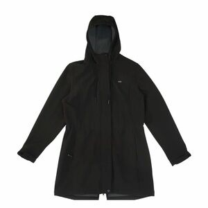 Black Hooded Long Jacket